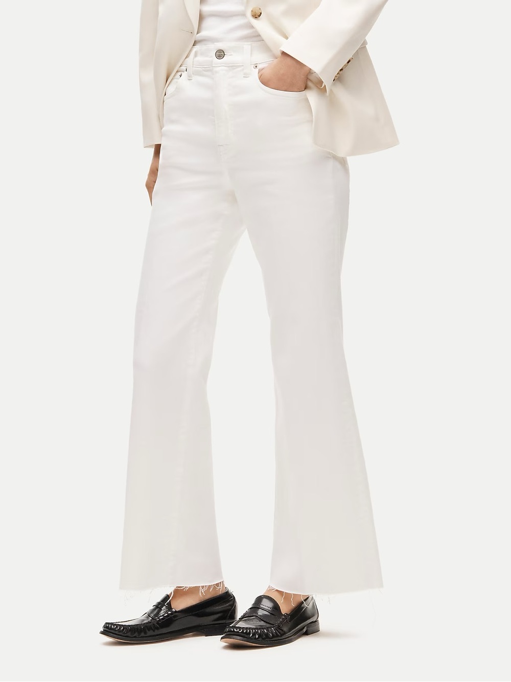 NWT J Crew Charley Kickout Cropped Jean in Super Stretch